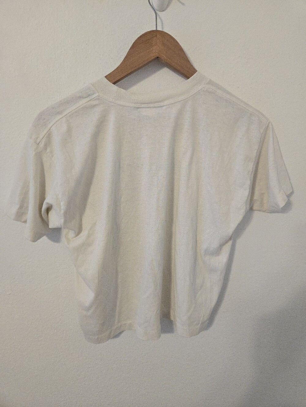 VIntage 1990s Marika T Shirt No Sweat Womens Small Crop Top Naturally Distressed - Picture 2 of 6